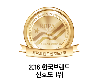2016 한국브랜드 선호도 1위